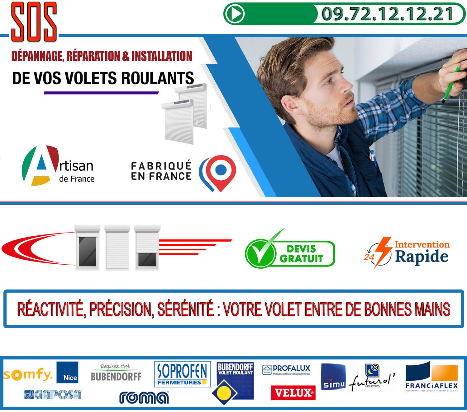 Depannage volet roulant Ecouen